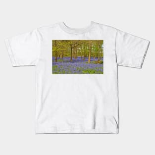 Bluebell Woods Greys Court Oxfordshire UK Kids T-Shirt